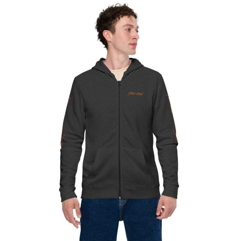 Unisex basic zip hoodie Iris