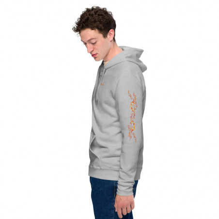 Sudadera con capucha y cremallera unisex Iris