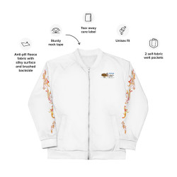 Unisex Bomber Jacket Iris