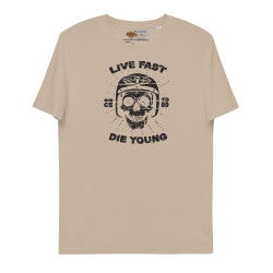 Unisex organic cotton t-shirt Live Fast N