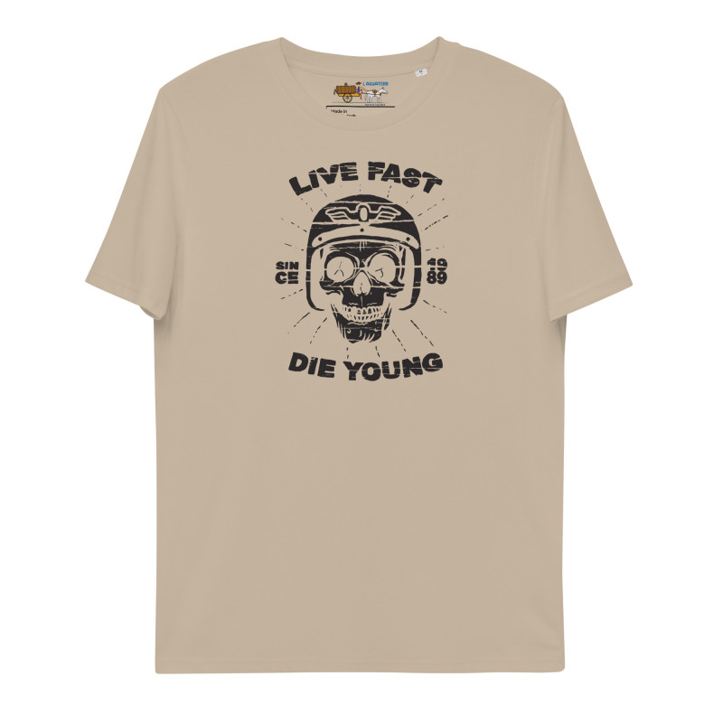 Unisex organic cotton t-shirt Live Fast N