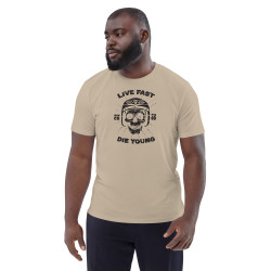 Unisex organic cotton t-shirt Live Fast N