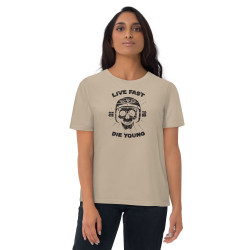 Unisex organic cotton t-shirt Live Fast N