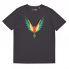 Camiseta de algodón orgánico unisex Loro Fractal
