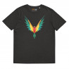 Camiseta de algodón orgánico unisex Loro Fractal