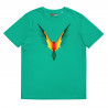 Camiseta de algodón orgánico unisex Loro Fractal
