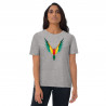 Unisex organic cotton t-shirt Fractal Parrot