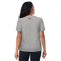 Unisex organic cotton t-shirt Fractal Parrot