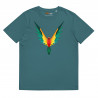 Camiseta de algodón orgánico unisex Loro Fractal