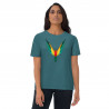 Camiseta de algodón orgánico unisex Loro Fractal