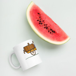 Taza blanca brillante L’Aguatero