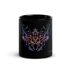 Black glossy mug Tapaporta