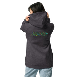 Unisex eco raglan hoodie Petunia