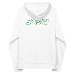 Sudadera con capucha raglan eco unisex Petunia