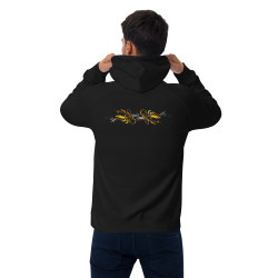 Sudadera con capucha raglan eco unisex Mariposa