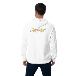 Sudadera con capucha raglan eco unisex Mariposa