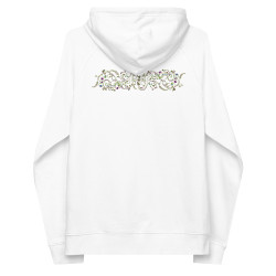 Unisex eco raglan hoodie Lila