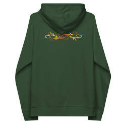 Unisex eco raglan hoodie Copihue